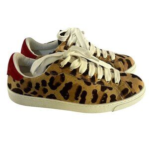 DSquared2 Calfskin Sneakers Trainers Size EUR 39 US 9 Leopard Print